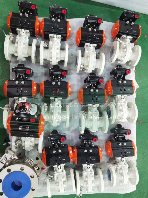 Pneumatic ball valve